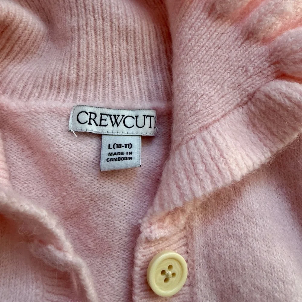 J.Crew Crewcuts Ruffle Cardigan Bundle Pink Ivory Soft Yarn $60 Each - Picture 8 of 12